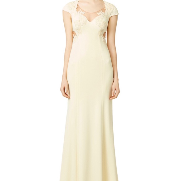 💛 Excellent Condition Marchesa Notte ‘Yellow Fields’ Gown Size 6 RRP $1245 💛 - Picture 1 of 13